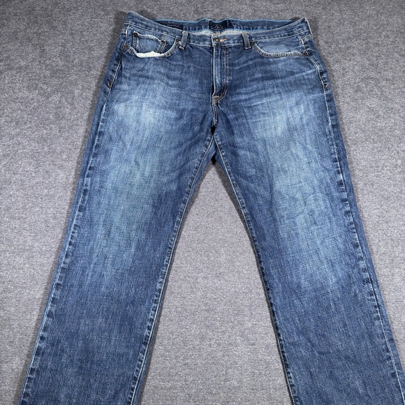 Lucky Brand Other - Lucky Brand Jeans 363 Vintage Straight 38x32 (40x32) Mens Dark Wash Faded